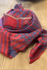Epice Epice Tweedcheck Scarf-Red