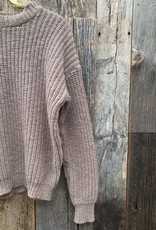 It Is Well Chunky Pull On Sweater-Warm Taupe