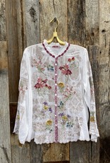 Johnny Was Johnny Was Allbee Blouse White C10322-2