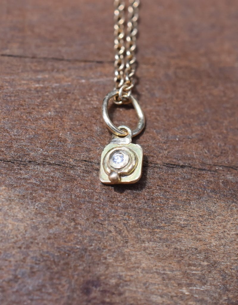 Robin M Designs RM Designs Diamond Tiny Charm Necklace 14k