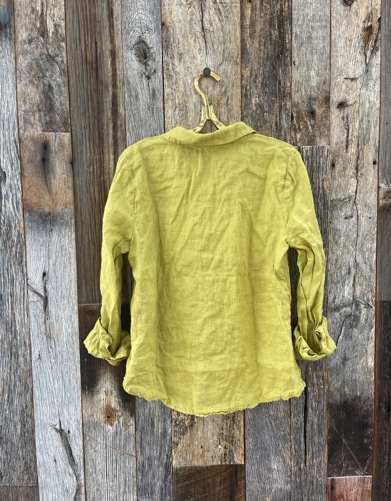 CP Shades CP Shades Romy Chartreuse Linen Top 1012-3
