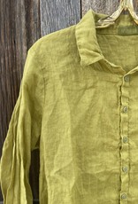 CP Shades CP Shades Romy Chartreuse Linen Top 1012-3