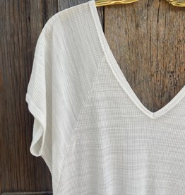 Project Social T Project Social T Yumi Ribbed Tee Ivory 9533-570