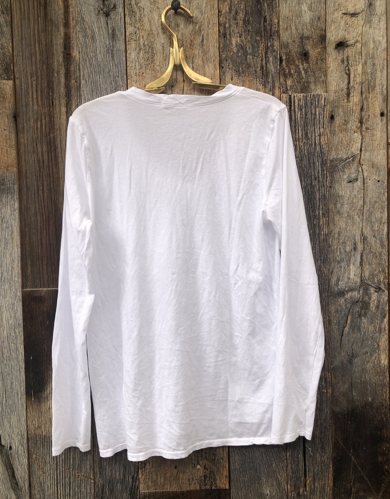 CP Shades CP Shades Bo Soft V-Neck Cotton Jersey Tee White 1298-17K
