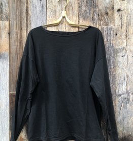 CP Shades CP Shades Brittany Cotton Jersey Boatneck Tee Black 1106-17K