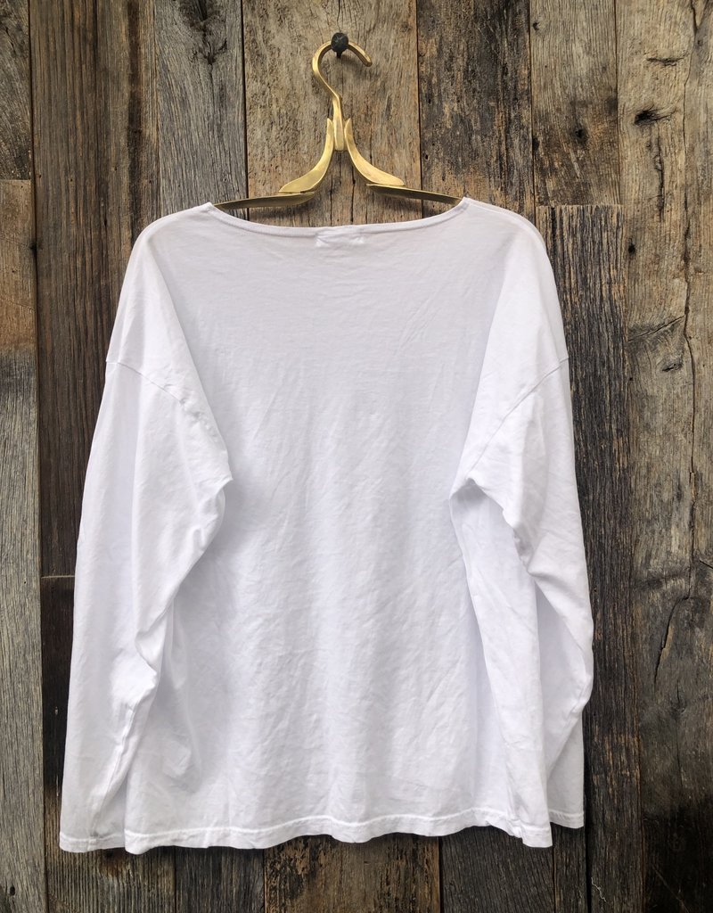 CP Shades CP Shades Brittany Cotton Jersey Boatneck Tee White 1106-17K