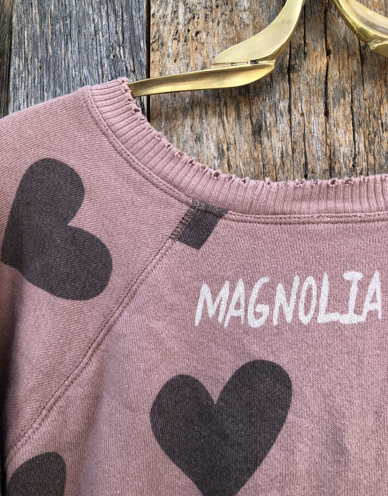 Magnolia Pearl Magnolia Pearl Rory Heart Sweatshirt Top 1156 - Cupid*
