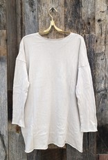 It is Well Hi-Lo V-Neck Sweater K1482 - Natural