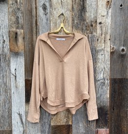 Project Social T Project Social T Emelie Collared L/S Toasted Sugar 9780-HLA