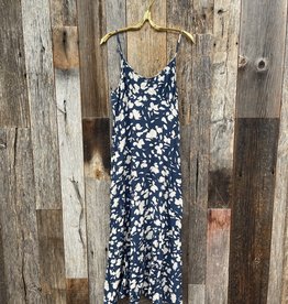 Saltwater Luxe Saltwater Luxe S/S Midi Dress Indigo Fluttered Leaves S2421-W449-IND