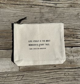 Sugarboo Sugarboo Life Itself Canvas Zip Bag 8.5"x7.5"