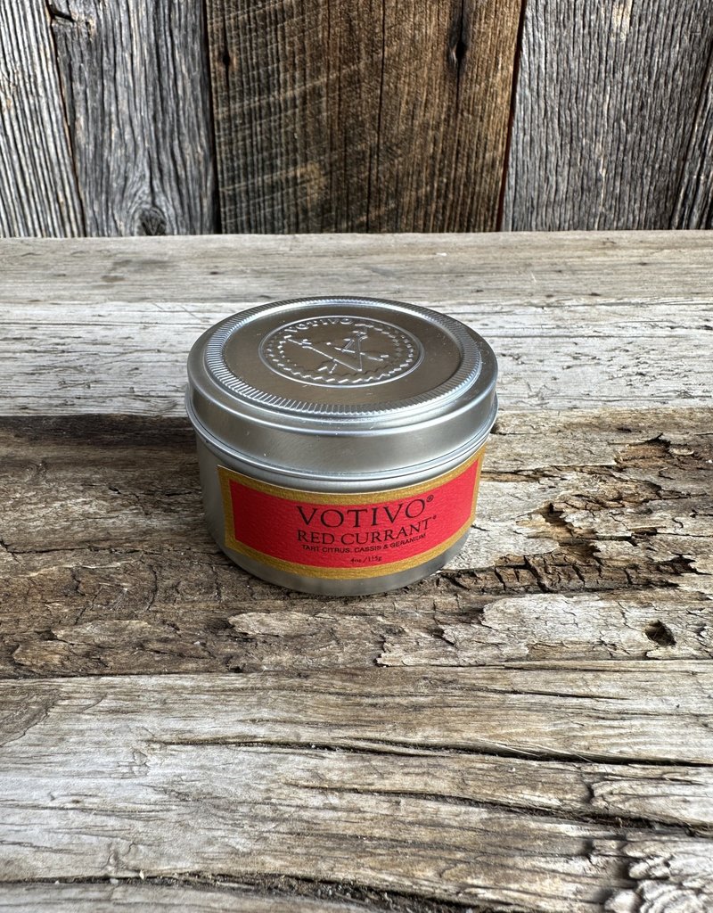 Votivo 4 oz Travel Tin Red Currant Candle