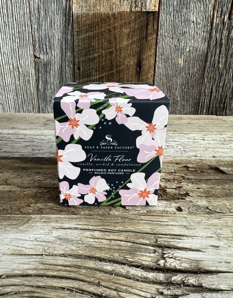 Soap & Paper Factory Vanilla Fleur 9.5 oz Large Soy Candle