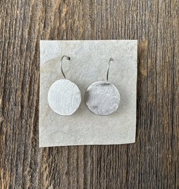 River Song Jewelry River Song Handcut Silver Coin Earrings