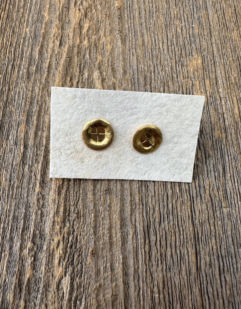River Song Jewelry River Song Golden Talisman Studs F20510
