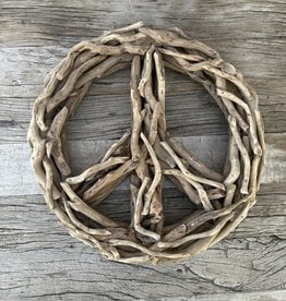 Sugarboo Sugarboo Driftwood Peace Sign Small 16”x16”