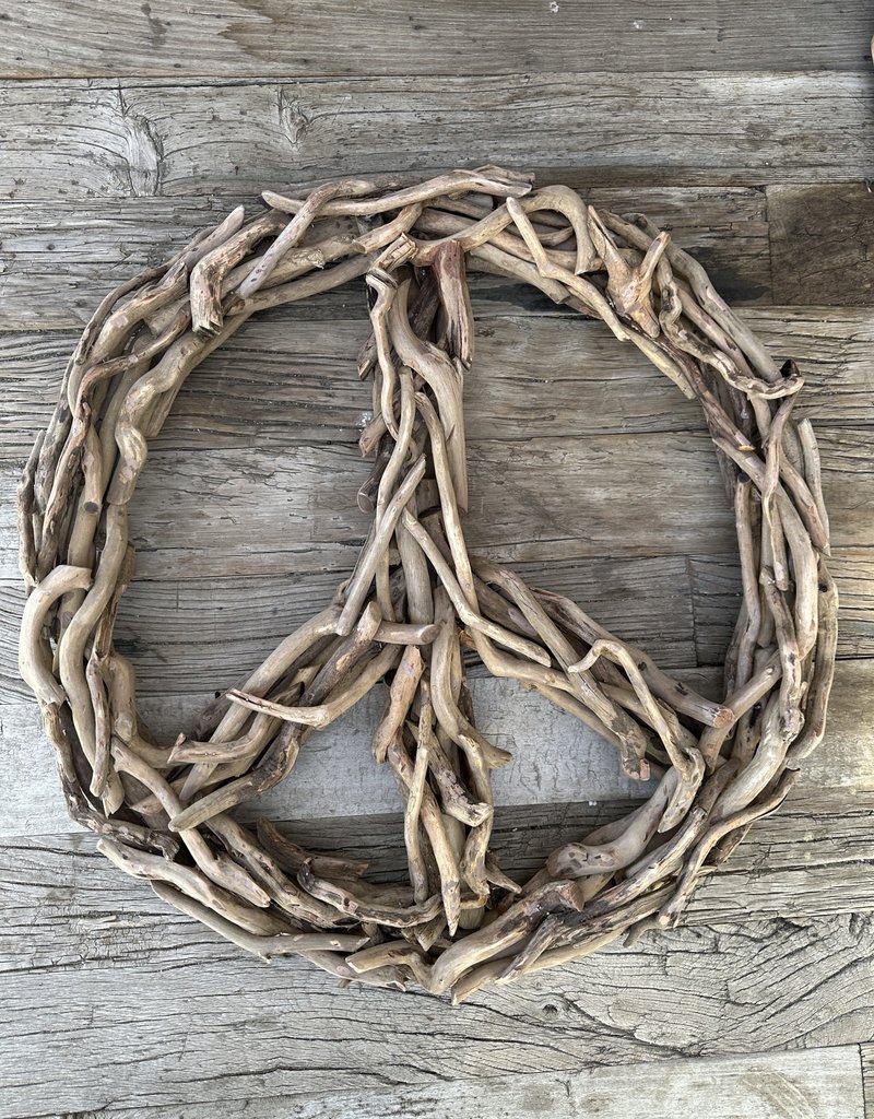 Sugarboo Sugarboo Driftwood Peace Sign Large 24”x24”