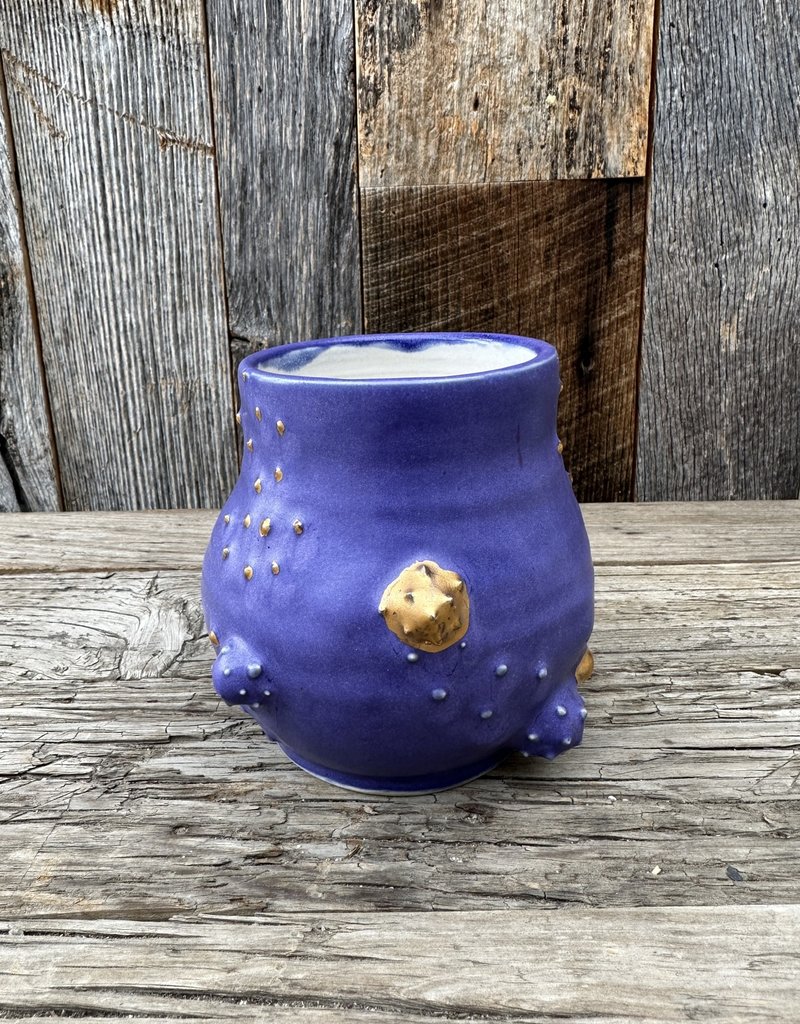 Fanta Watson Periwinkle Pot - 23K Gold