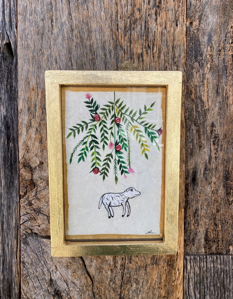 River Song River Song Sheep in the Garden Painting