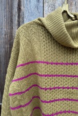 Lilla P Lilla P Mixed Stitch Turtleneck Sweater Dijon PA1933