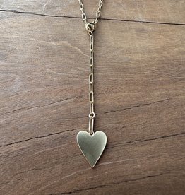 Thatch Thatch Amaya Heart Lariat Necklace 14k GP