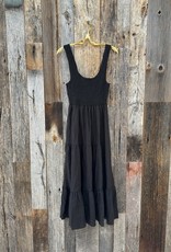 Saltwater Luxe Saltwater Luxe Memphis Midi Dress Black S2676-W511