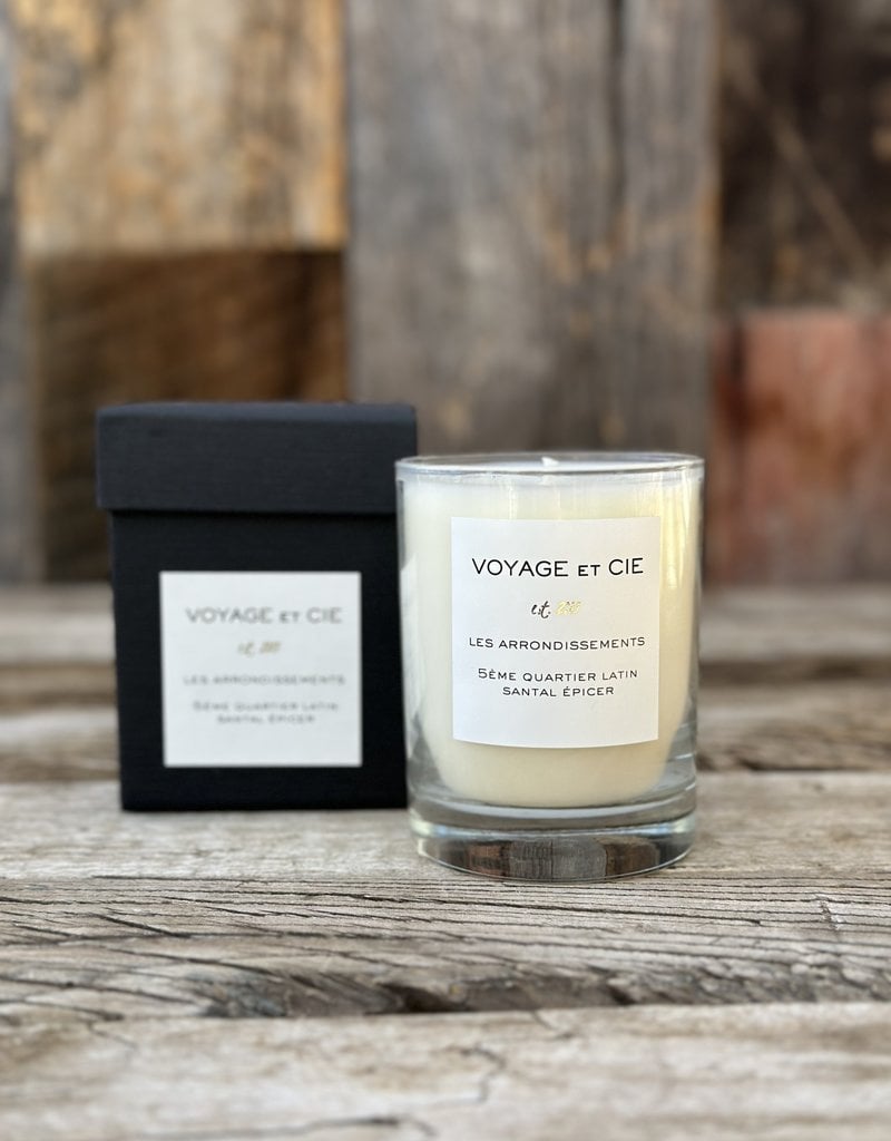 Voyage et Cie Voyage et Cie 5eme Quartier Latin "Santal Epicer" Candle 14oz