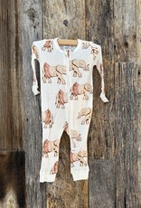 Milkbarn Milkbarn Bamboo Zipper Pajama Tutu Elephant 38071