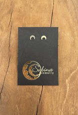 Sabina Jewelry Gold Crescent Studs GCStd01
