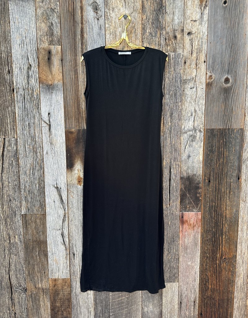 Stateside Stateside Luxe Jersey Midi Dress with Slit 522-5148 Black