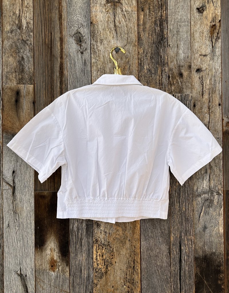 Stateside Stateside Heavy Poplin S/S Shirt 477-5202 White