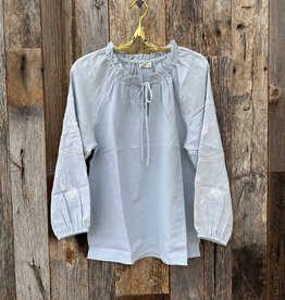 DYLAN Dylan Isabelle Blouse Faded Chambray D5W39CS37