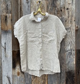 ...and for Good ...And For Good Linen Good Boyfriend S/S Shirt Natural