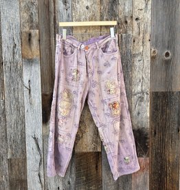 Floral Appliqué Miner Denims - Magnolia Pearl Clothing