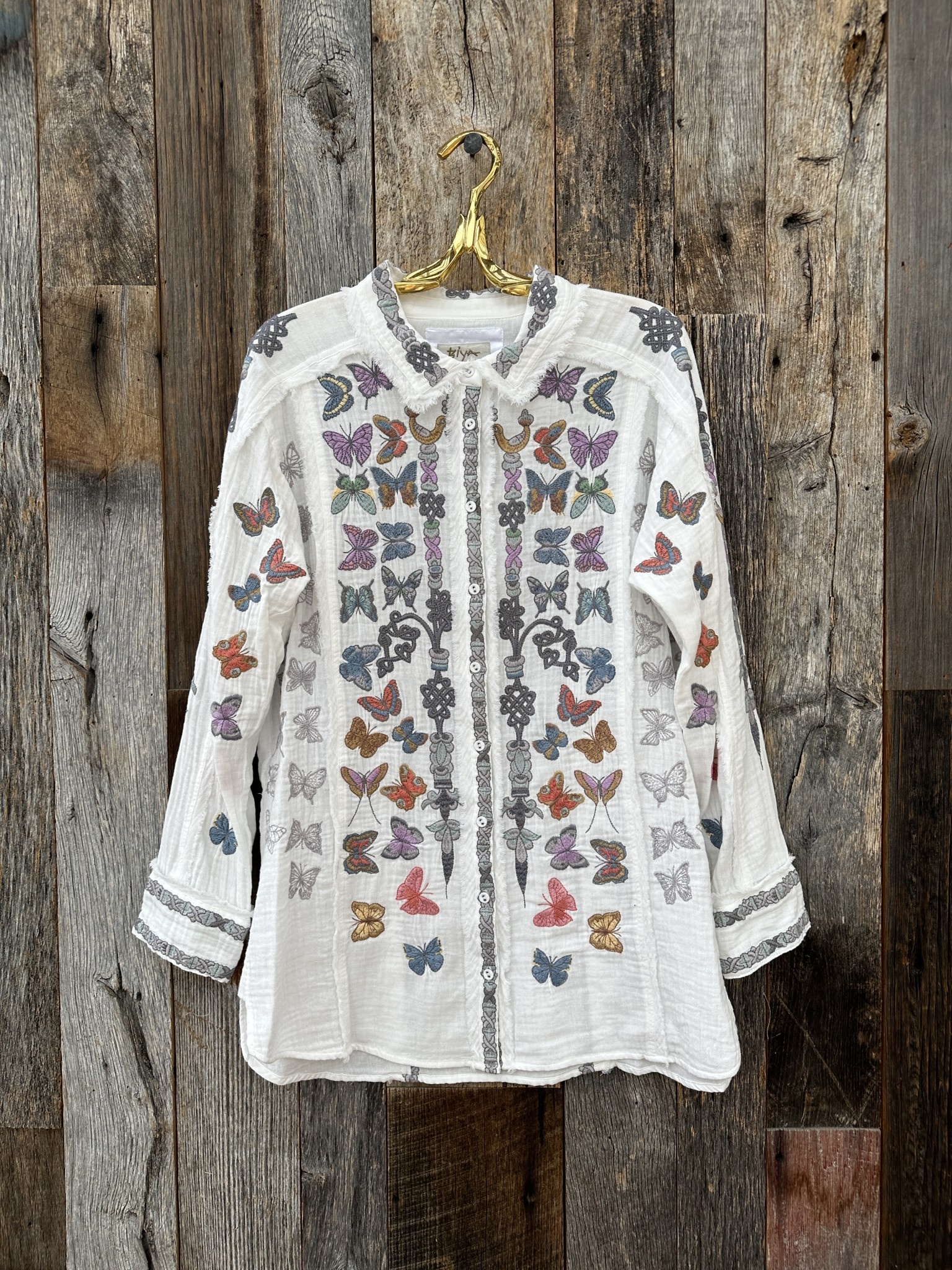 Johnny Was Johnny Was Talia Tunic Natural B233233 Island Farm