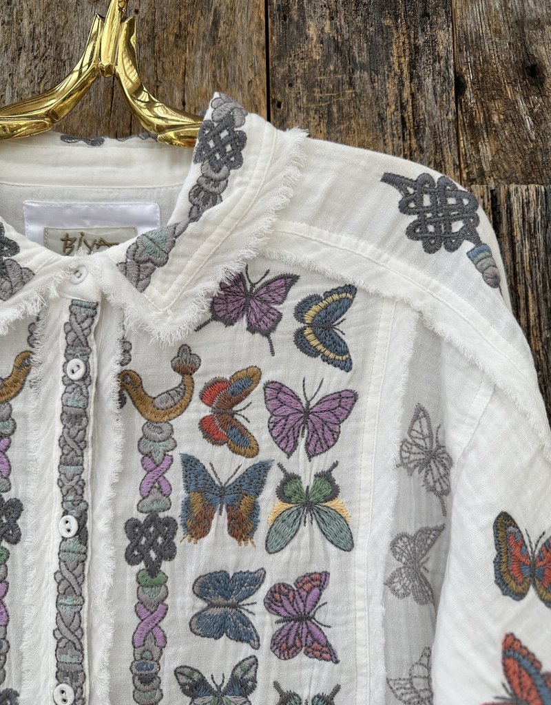 Johnny Was Johnny Was Talia Tunic Natural B233233 Island Farm