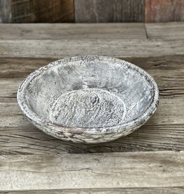 Blue Ocean Traders White Washed Vintage Bowl Small