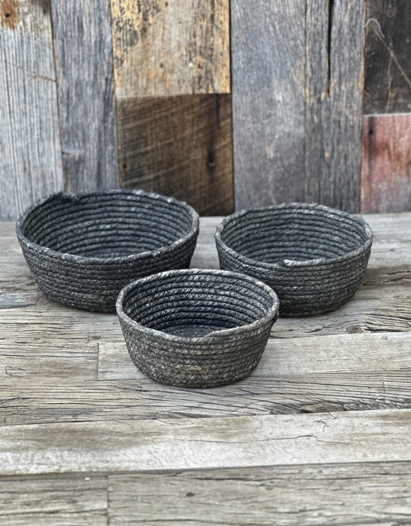 Homart Gideon Low Round Bowl Small Black