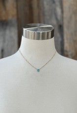 Sabina Jewelry Single Stone Necklace Turquoise 15"