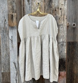 ...and for Good ...And For Good Meadow Dress Linen Natural Tan O/S