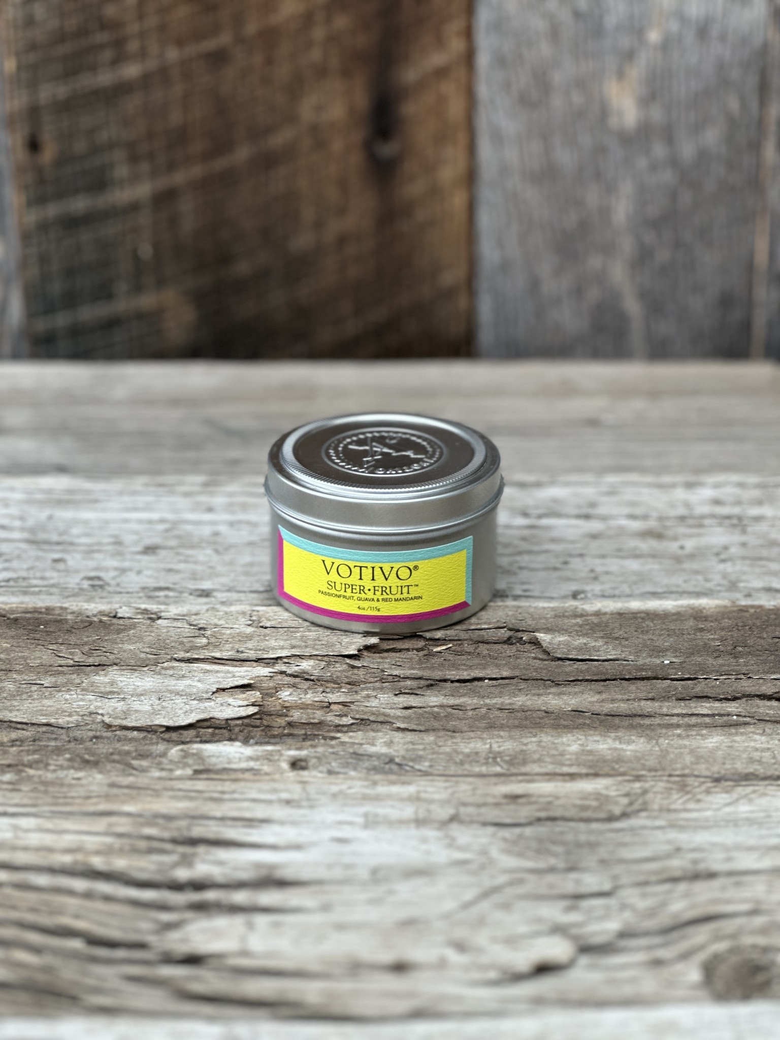 Votivo Super Fruit Aromatic Travel Tin Island Farm