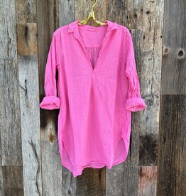 CP Shades CP Shades Teton Cotton Tunic No Pockets Hot Pink 898-078
