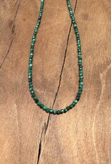 Radiant Malas Tiny Intention Necklace Malachite 16"