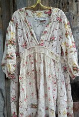 Magnolia Pearl Magnolia Pearl Patchwork Floral Chaney Dress 902 The Light Happy