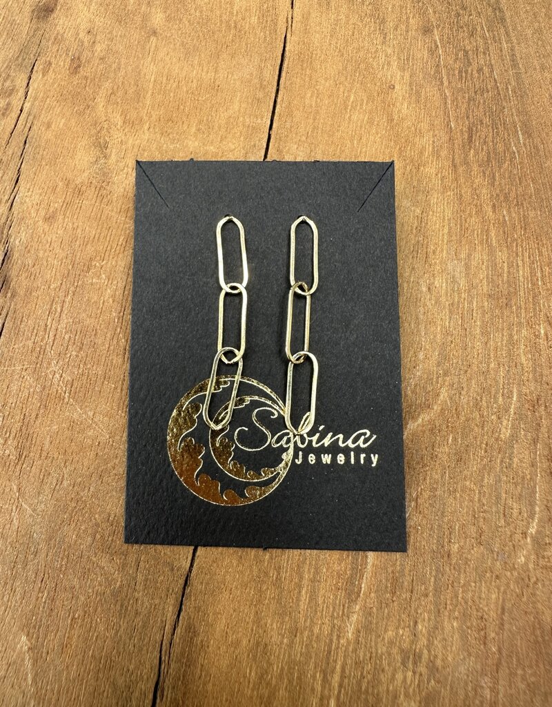 Sabina Jewelry Chain Link Studs GCLS22