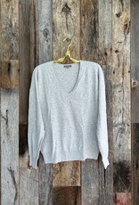 Lilla P Lilla P Relaxed Everyday Sweater Heather Grey