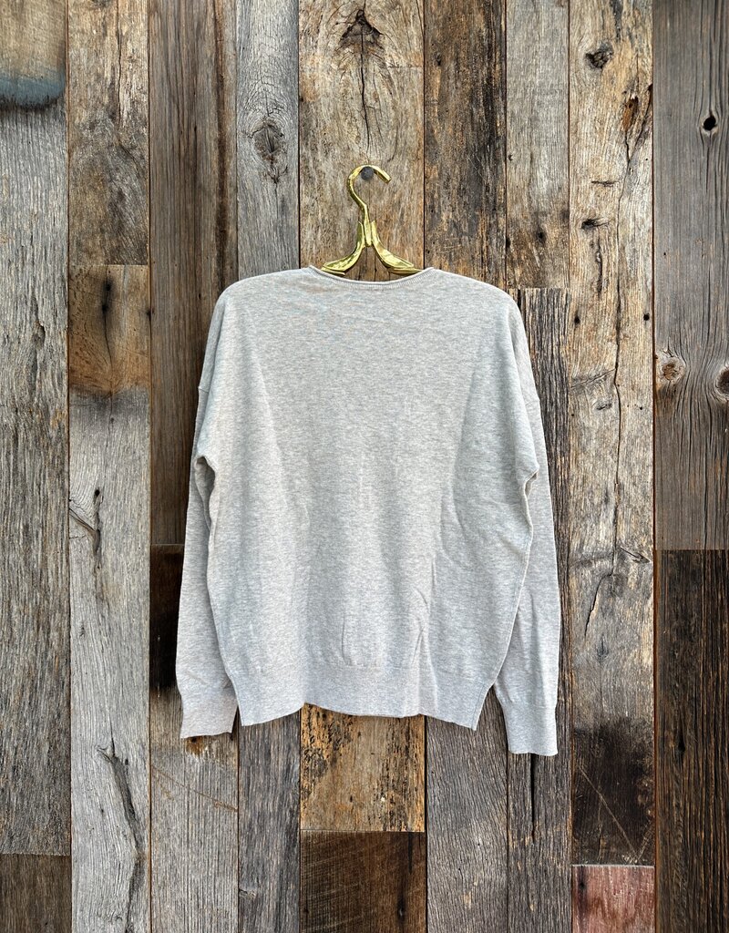 Lilla P Lilla P Relaxed Everyday Sweater Heather Grey