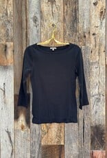 Lilla P Lilla P 3/4 Sleeve Boatneck Black