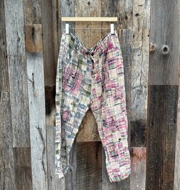 Magnolia Pearl Magnolia Pearl Patchwork Charmie Trousers Pants 510 Madras Pink