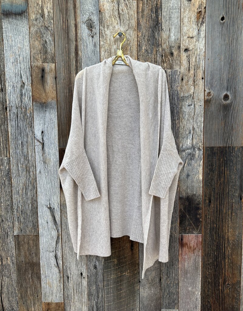 Subtle Luxury Subtle Luxury Cocoon Shawl Jacket LTWT Beige - Island Farm